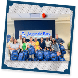 Atlantic Bay team with Roc Slid backpacks